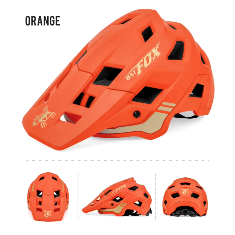 BATFOX mountaincykelhjelm til mænd kvinder justerbar størrelse In-Mould teknologi farverig letvægts hjelm