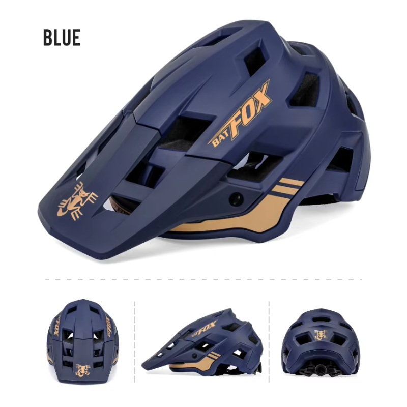 BATFOX mountaincykelhjelm til mænd kvinder justerbar størrelse In-Mould teknologi farverig letvægts hjelm