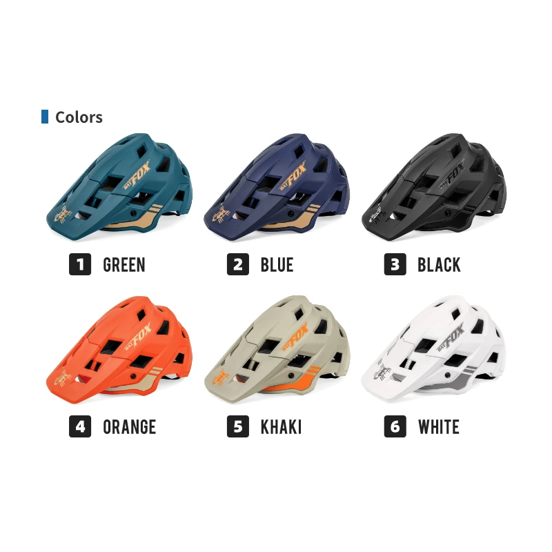 BATFOX mountaincykelhjelm til mænd kvinder justerbar størrelse In-Mould teknologi farverig letvægts hjelm