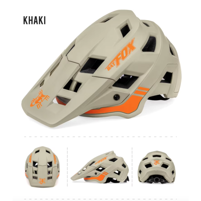 BATFOX mountaincykelhjelm til mænd kvinder justerbar størrelse In-Mould teknologi farverig letvægts hjelm