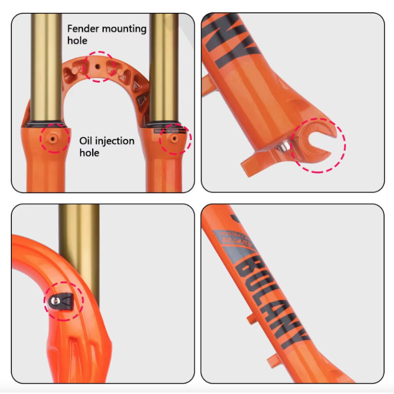 bolany Mountain Bike Fork MTB affjedringsgaffel til 27 5 og 29 cykler for højtydende komfort og optimal stivhed