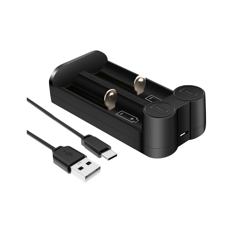 21700 batterioplader til 18650 CR123A med intelligent MCU teknologi og uafhængige slots for sikker opladning