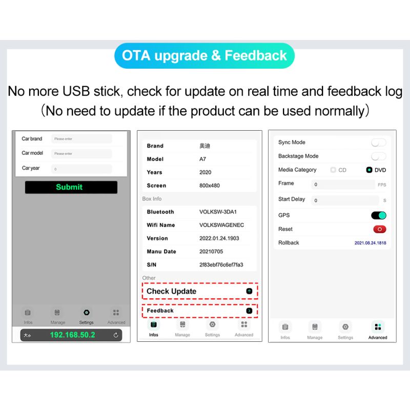 Opgradér Audi VW Kia med CarlinKit 4.0 Trådløs CarPlay Box Plug and Play Kompakt Biladapter for Bedre Køreoplevelse
