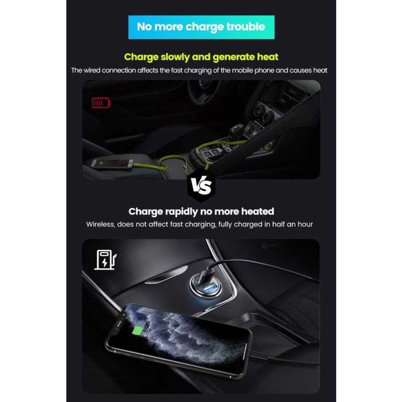 Opgradér Audi VW Kia med CarlinKit 4.0 Trådløs CarPlay Box Plug and Play Kompakt Biladapter for Bedre Køreoplevelse