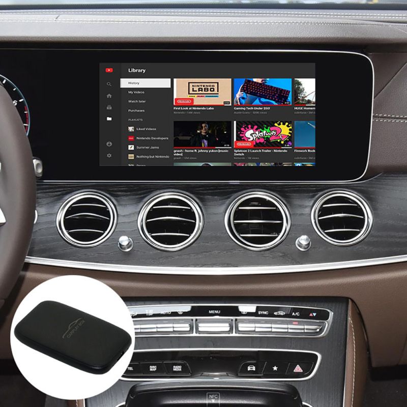 Oplev Carplay Box Trådløs Android Auto Adapter Netflix YouTube Universal Multimedia Video Box til bilunderholdning
