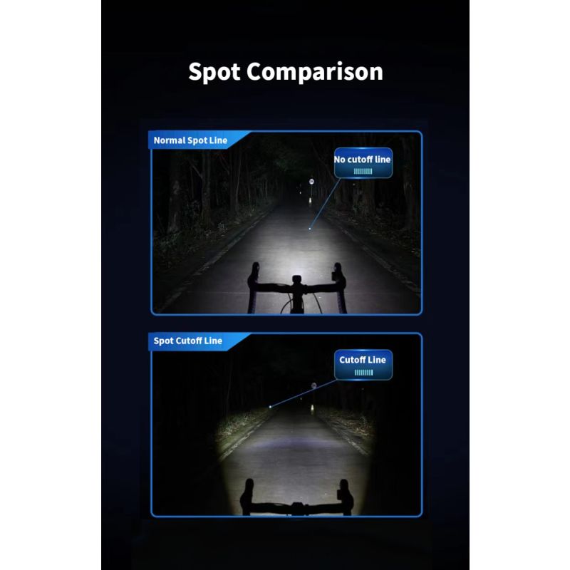 Magicshine CBL1600 Cykel Forlygter 1600 Lumen Hængende Cut-off Kabel LED Cykellys til Sikre Natteture MTB