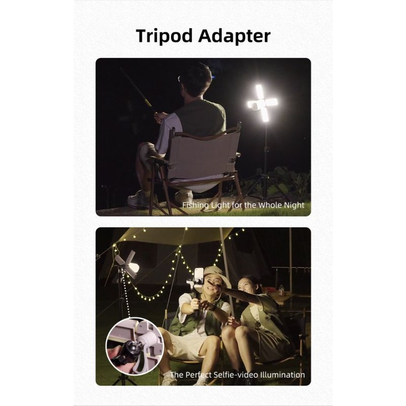 Klarus CL2 750 Lumen fritfoldelig campinglygte med øjenplejende 90-graders justerbare pærer og 7 lystilstande