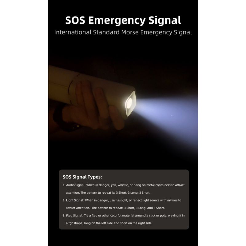 Klarus CL2 750 Lumen fritfoldelig campinglygte med øjenplejende 90-graders justerbare pærer og 7 lystilstande