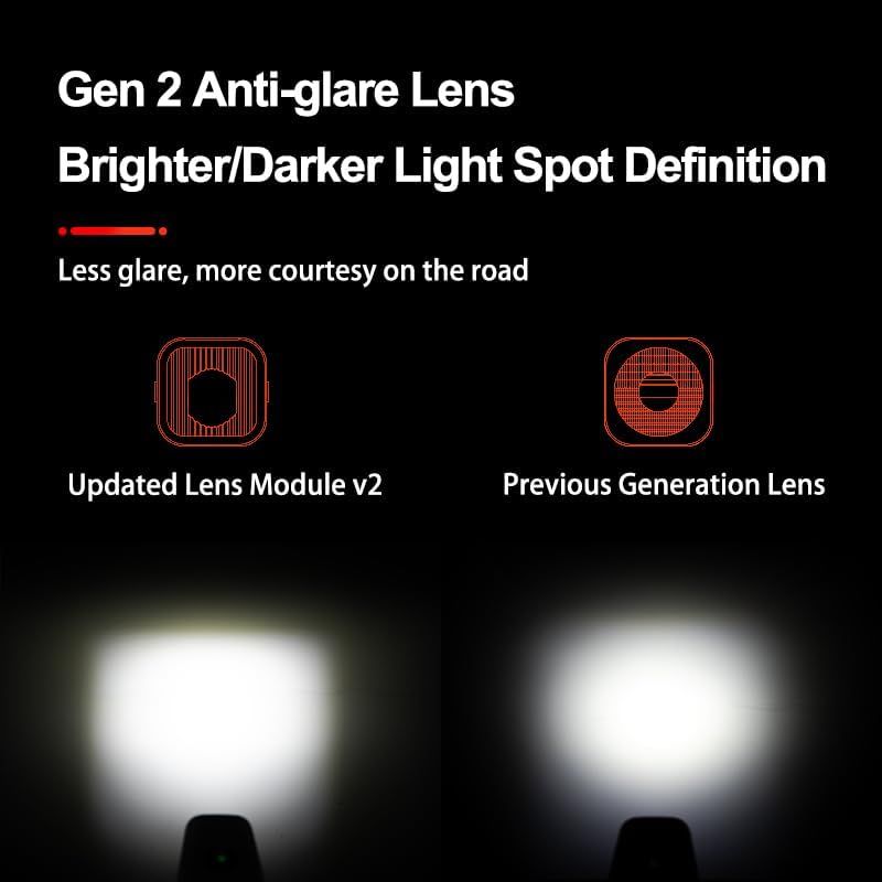 TOWILD CL2000: 2000 Lumen Super Kraftig Cykellygte | Vandtæt & Blændfri til Natkørsel