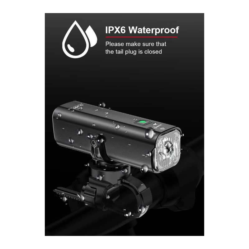 TOWILD CL600 LED Cykellygte Forlygte USB Genopladelig 2000mAh Vandtæt Cykelsikkerhed til Bycykling og Skovstier