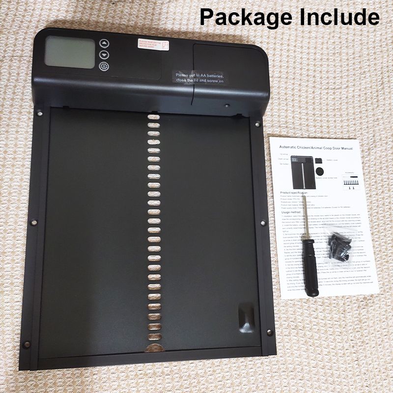 Intelligent Hønsehusdør med Timer Automatisk Motor Vejrbestandig og Holdbar Hønsegårdsdør til Sikker Fjerkræstyring