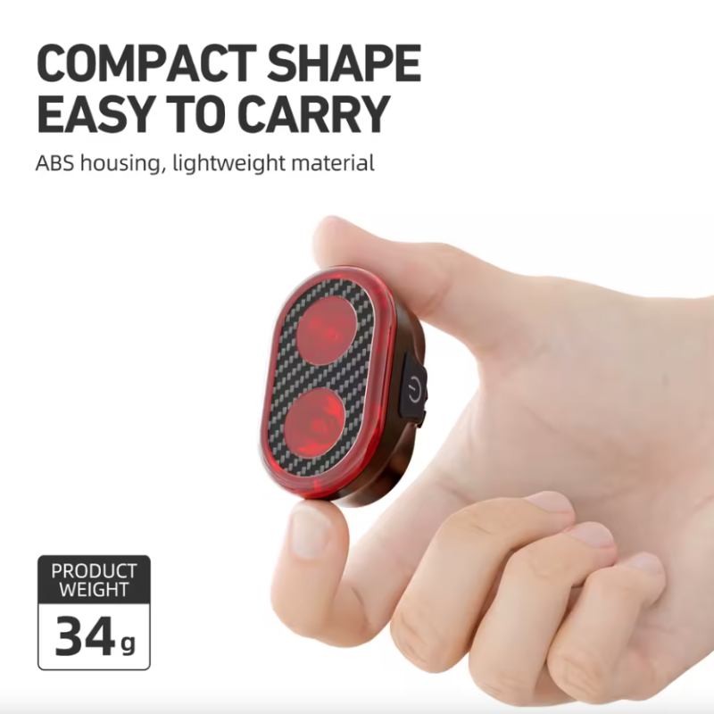 CYCLAMI CY200 LED Cykel Baglygte Smart Bremsesensor Vandtæt Cykelsikkerhed For forbedret Sikker Cykling