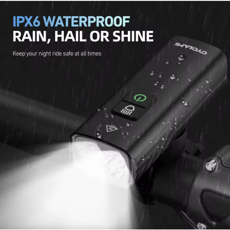 CYCLAMI BR2000 Cykellygte: Lys vejen op med 2000 lumen! Type-C Forlygte til MTB/Landevejscykling.