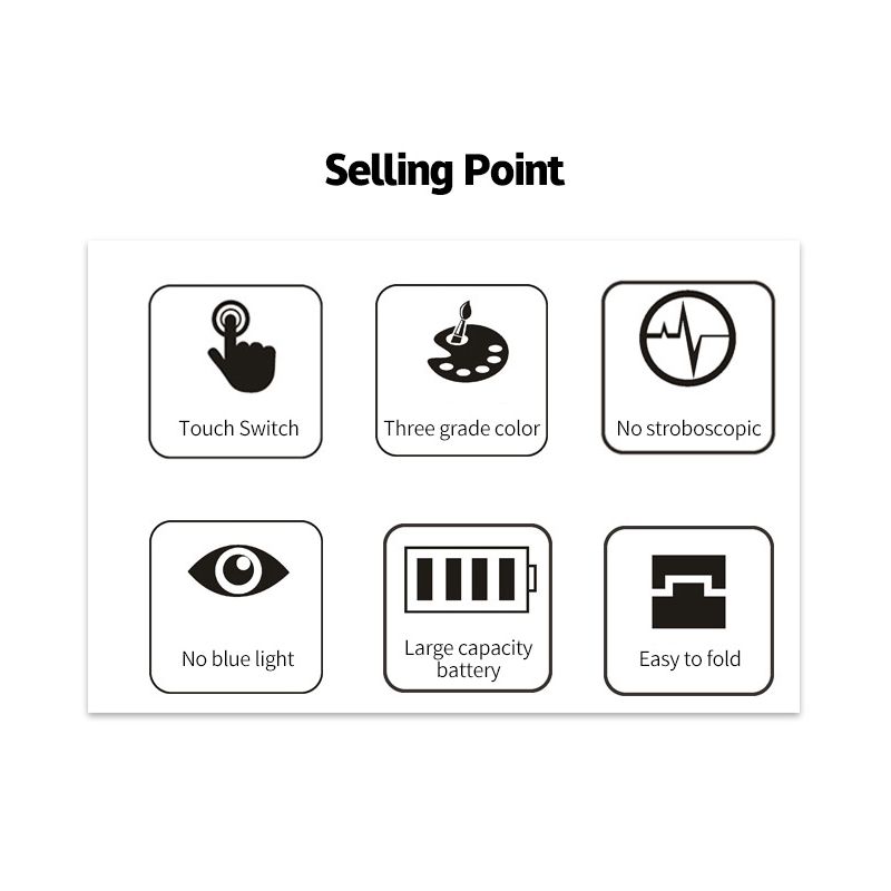 LED skrivebordslampe med kalender USB touch natlys penneholder øjenbeskyttelse justerbar lysstyrke soveværelseslampe