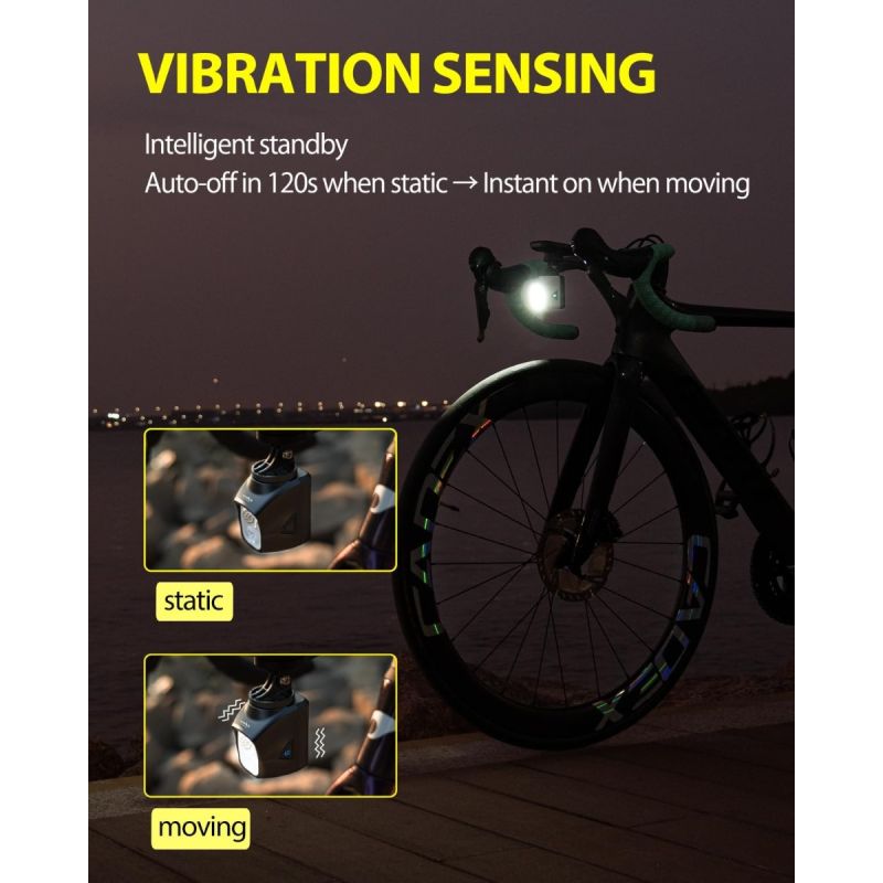 TOWILD DLite 1700 USB genopladelig cykellygte: Kraftig forlygte, 1700 lumen & vandtæt for sikker cykling.