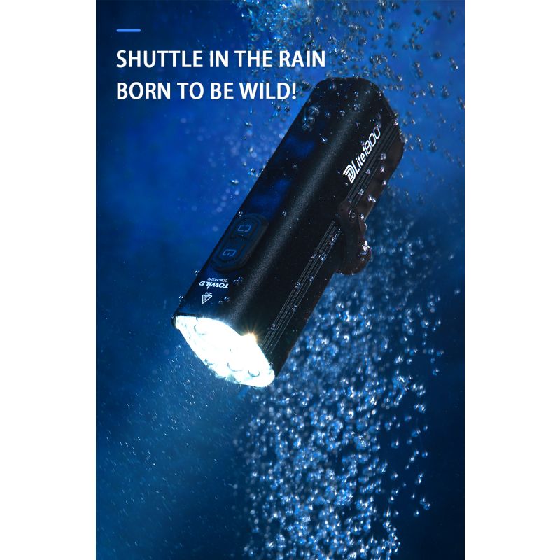 Oplev cykeltilbehør i topklasse med TOWILD DLite 1800 USB genopladelig cykelforlygte LED og cykelsikkerhed