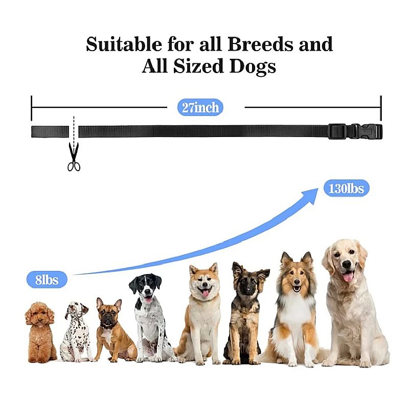 Effektiv 1000m elektrisk hundetræningshalsbånd med fjernbetjening og genopladelig funktion for sikker træning