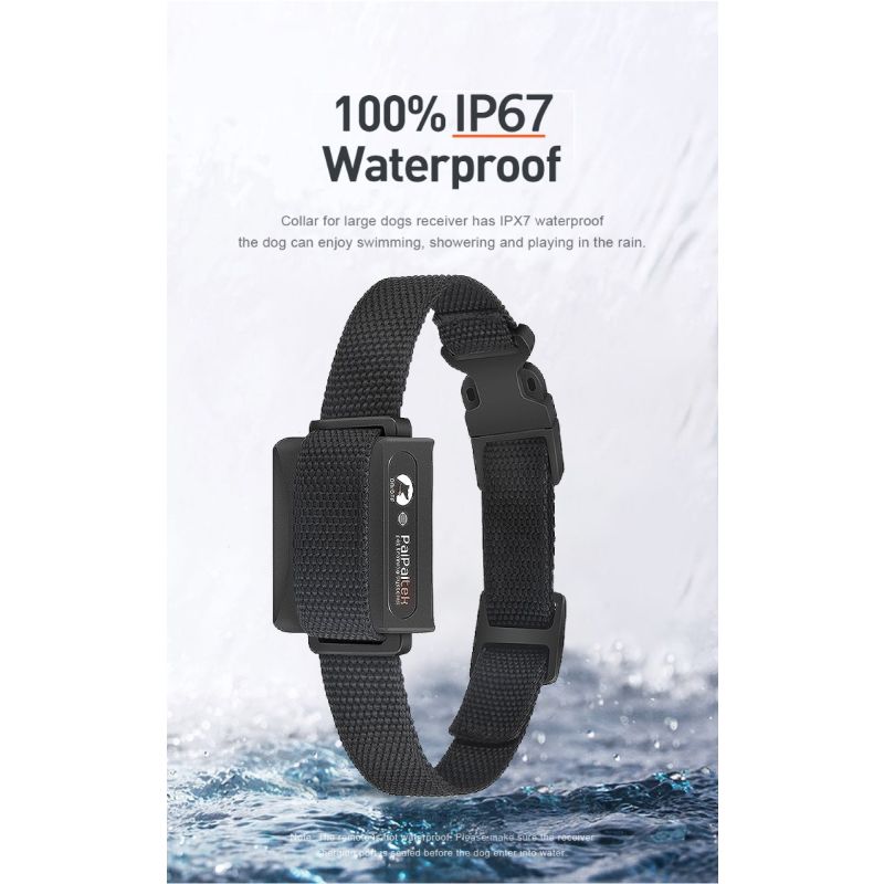 Effektiv 1000m elektrisk hundetræningshalsbånd med fjernbetjening og genopladelig funktion for sikker træning