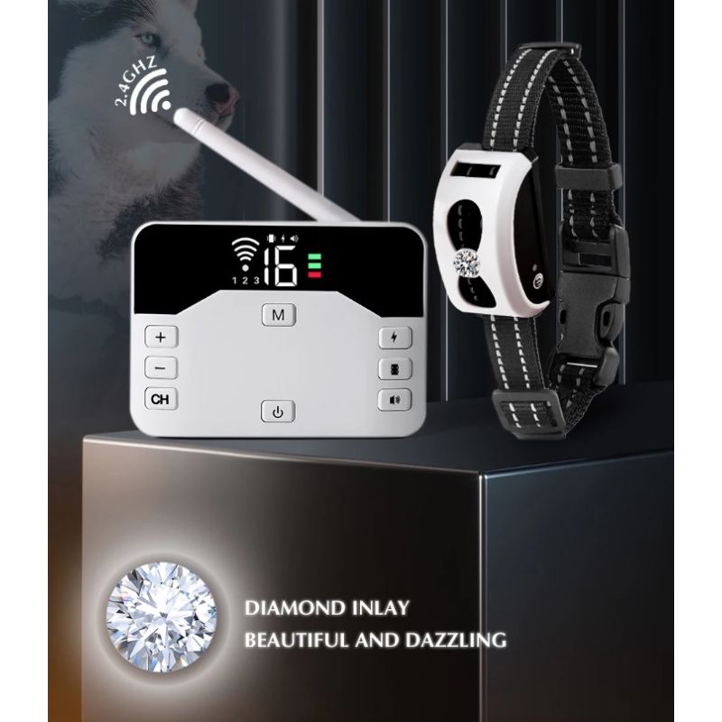 Innovativt Trådløst Hundhegn og Fjerntræningshalsbånd til Kæledyrssikkerhed Hvalpetræning Hunde i Alle Størrelser