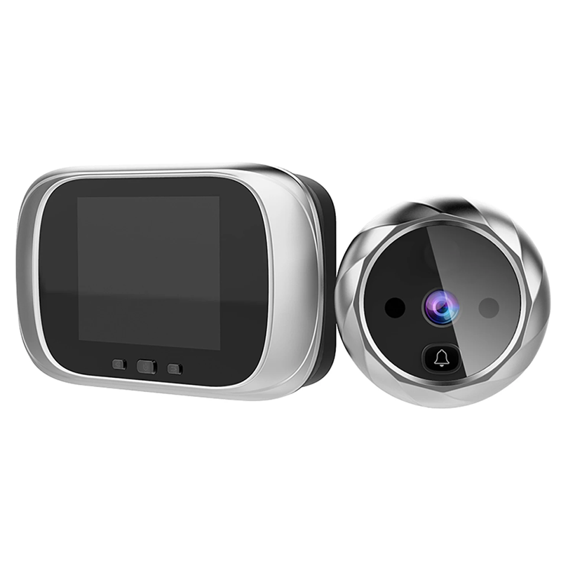Digital Door Viewer Kighulsdør Kamera Dørklokke 2,8-tommer Night Vision Photo Shooting Digital dørovervågning til hjemmesikkerhed