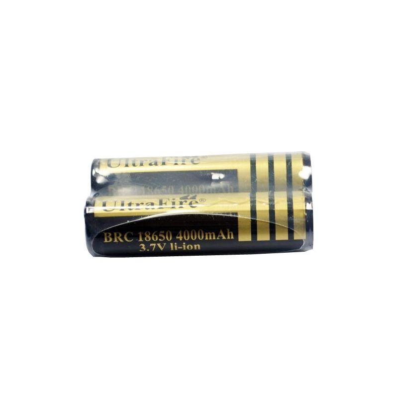 Ultrafire BRC 4000mAh 3.7V li-ion batterier miljøvenlige og lang levetid til elektroniske enheder 2 stk