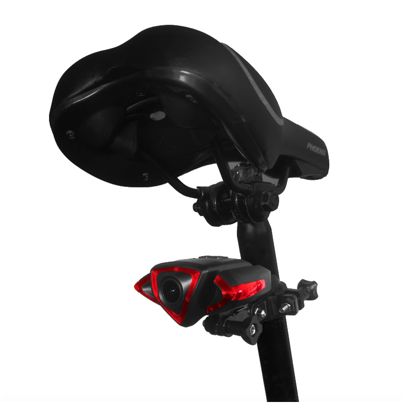 Cykel Baglygte Optager 1080P Kamera med Smart Trådløs Fjernbetjening Cyklistsikkerhed og Høj Synlighed