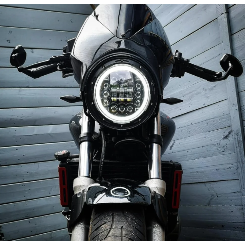 7 tommer motorcykel LED forlygte til Harley Jeep Wrangler Hummer 75W IP67 vandtæt off-road energieffektiv