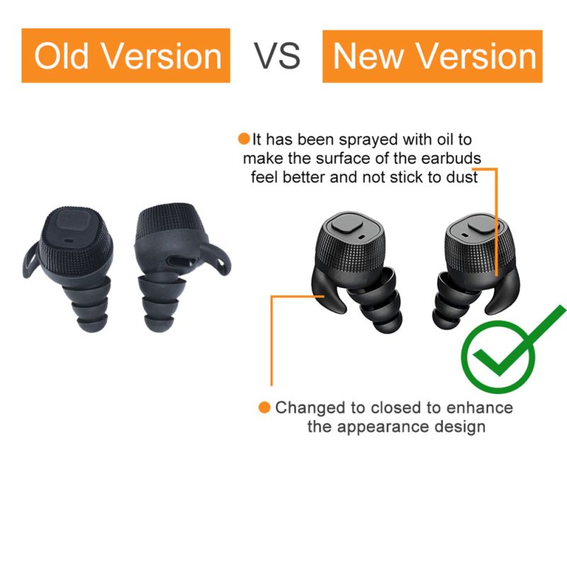 EARMOR M20 taktiske ørepropper med avanceret støjreduktion høreværn og dobbelte lydtilstande til retshåndhævelse