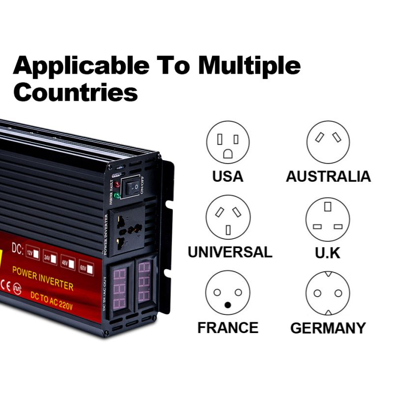 EASUN Ren Sinus Bølge Power Inverter 2000W/3000W/4000W/5000W 12V/24V til 220V Højtydende og Energieffektiv