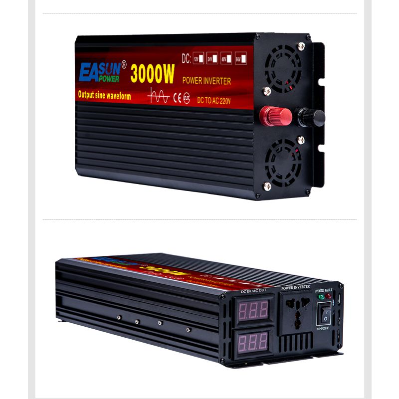 EASUN Ren Sinus Bølge Power Inverter 2000W/3000W/4000W/5000W 12V/24V til 220V Højtydende og Energieffektiv