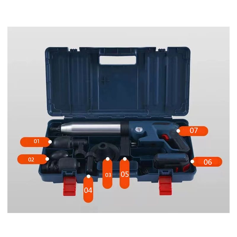 Elektrisk kloakudgravningsværktøj til hurtig blokering fjernelse med højtryksluftteknologi og rustfrit stål konstruktion