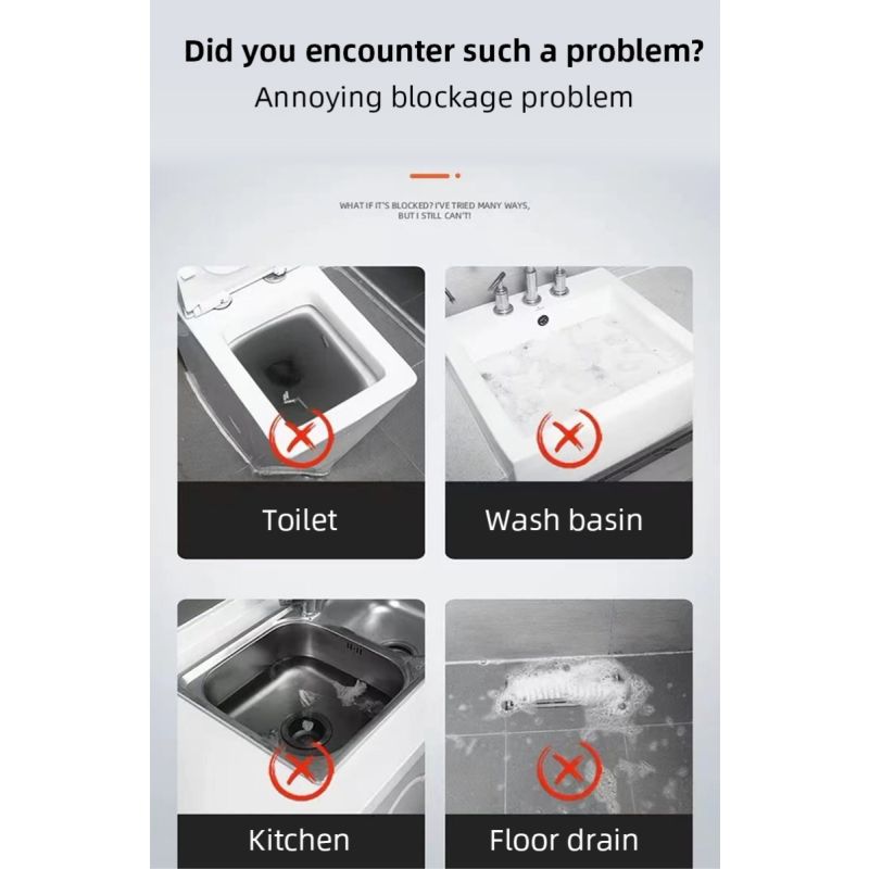 Elektrisk kloakudgravningsværktøj til hurtig blokering fjernelse med højtryksluftteknologi og rustfrit stål konstruktion