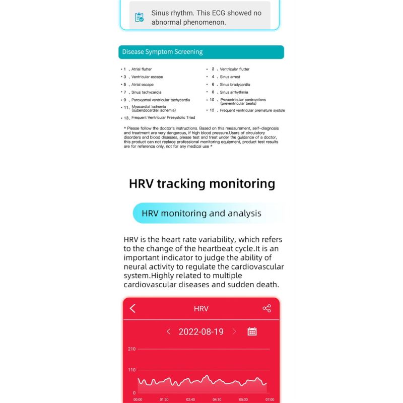 EP01 Blodglukose Sukker Smart Watch - EKG, HRV, puls, temp. 1,47