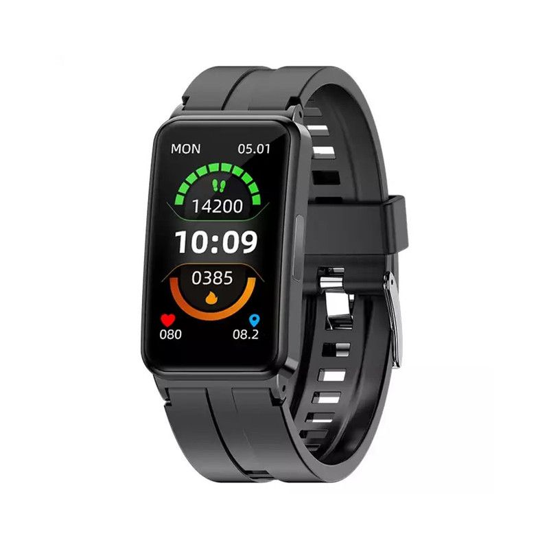 EP01 Blodglukose Sukker Smart Watch - EKG, HRV, puls, temp. 1,47" HD, IP67 Fitness Tracker