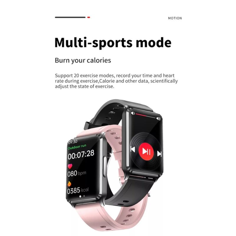 EP02 Blodglukose Smartwatch EKG HRV Temperatur – 1,57