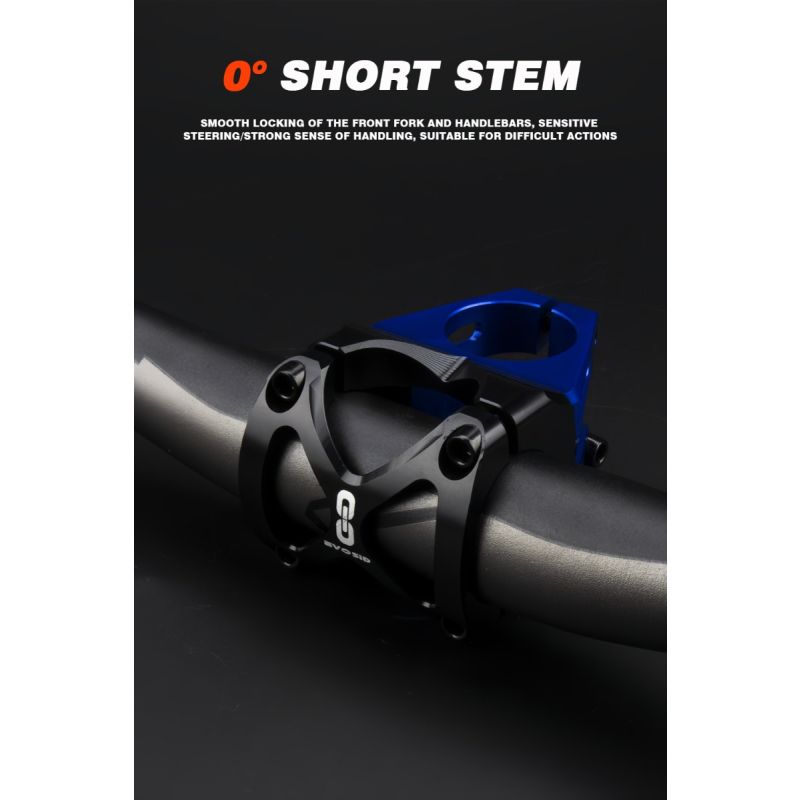 Oplev EVOSID MTB Stem 31,6mm i sort rød titanium eller sort blå letvægt aluminiumslegering kort power 40mm