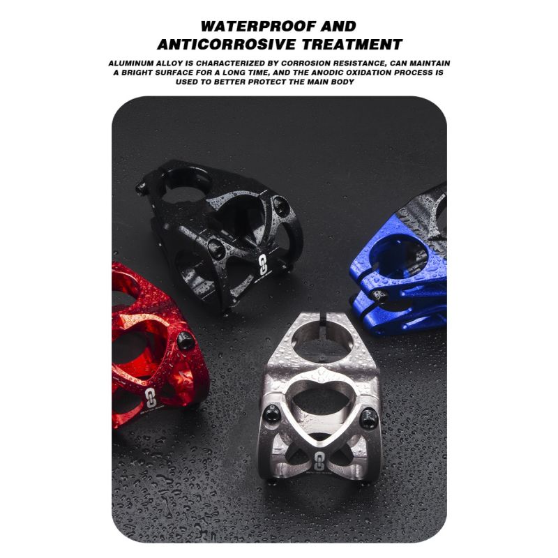 Oplev EVOSID MTB Stem 31,6mm i sort rød titanium eller sort blå letvægt aluminiumslegering kort power 40mm