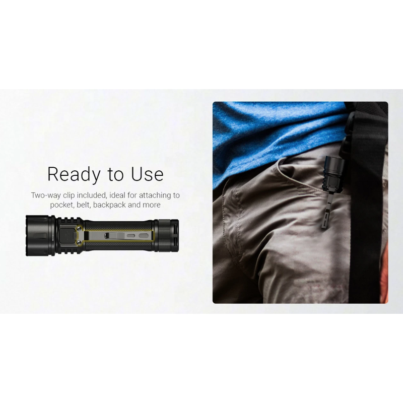 Nitecore EX7 6000 Lumen USB-C Genopladelig Lommelygte - Kraftig & Robust