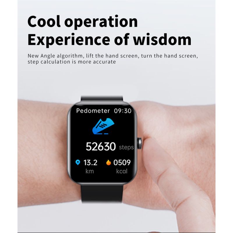 F57L Smartwatch for Blodsukker, Blodtryk & Puls. Sundhed & Sport iOS Android