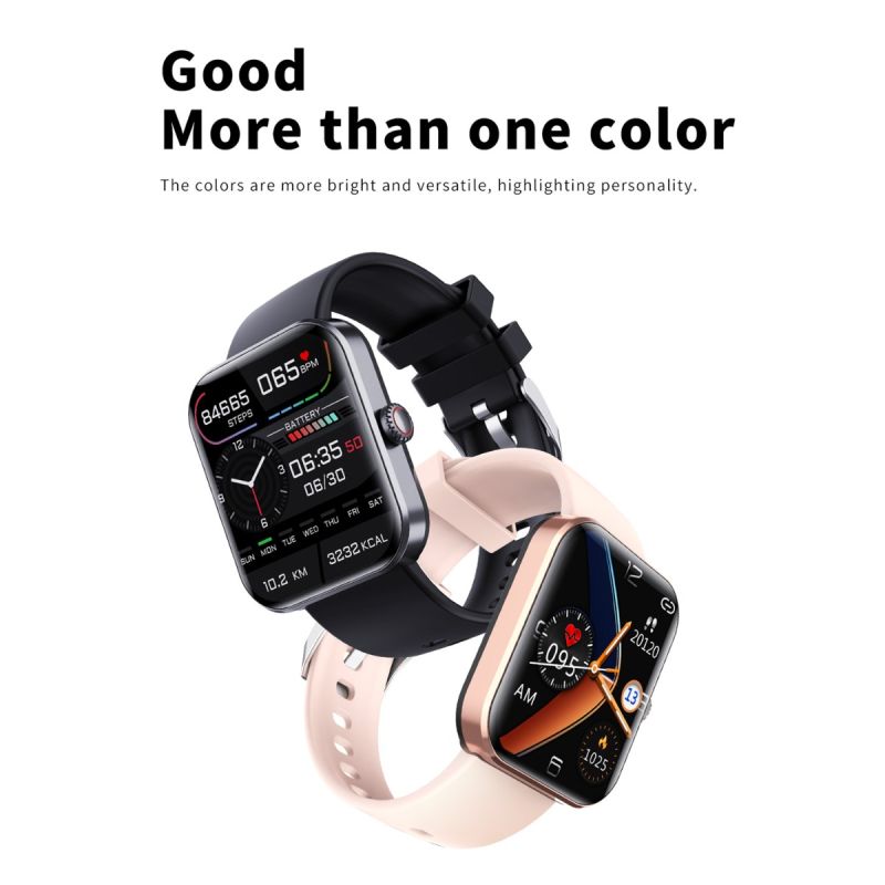 F57L Smartwatch for Blodsukker, Blodtryk & Puls. Sundhed & Sport iOS Android