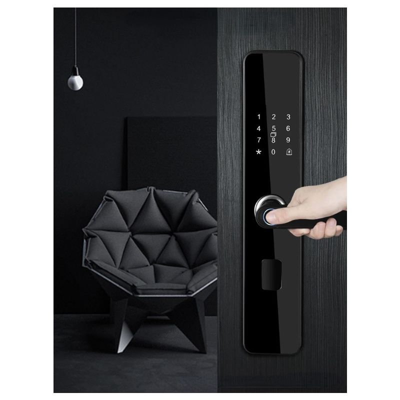 Elektronisk Smart Dørlås Biometrisk Fingeraftryk Elegant Design til Nøglefri Adgang og Hjemmesikkerhed