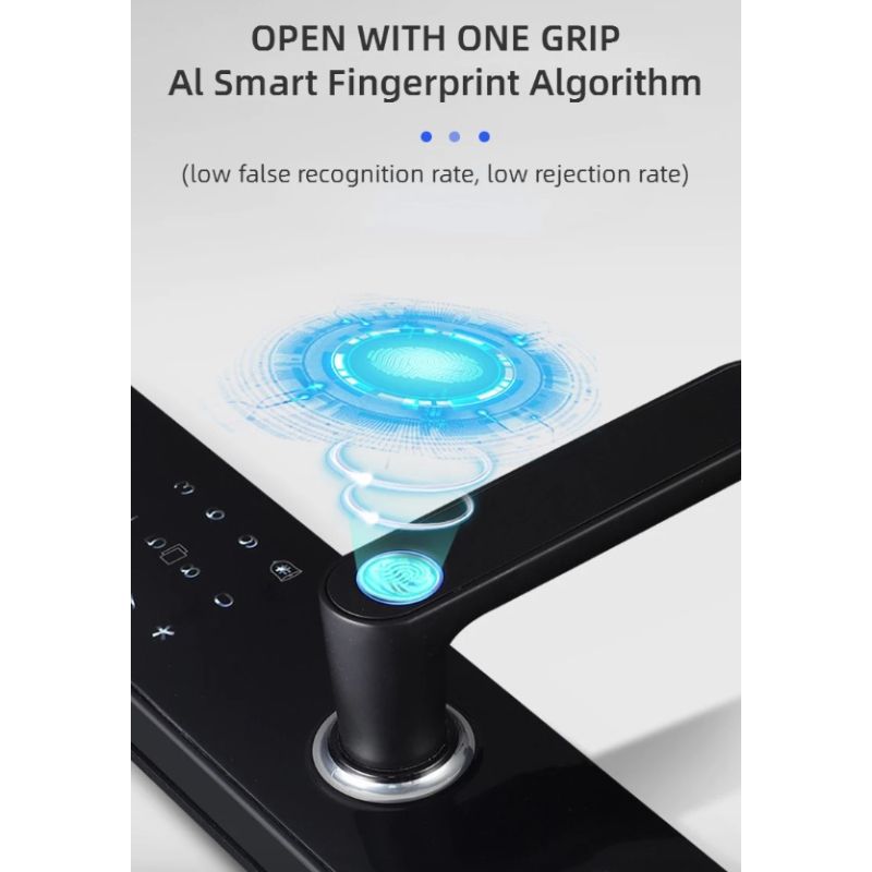 Elektronisk Smart Dørlås Biometrisk Fingeraftryk Elegant Design til Nøglefri Adgang og Hjemmesikkerhed