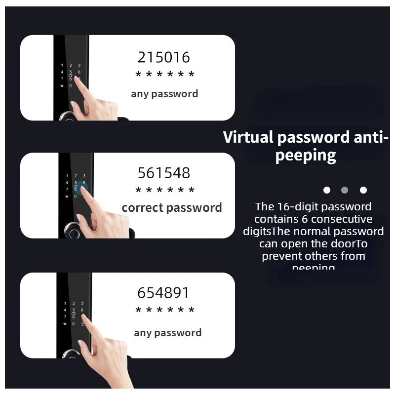 Elektronisk Smart Dørlås Biometrisk Fingeraftryk Elegant Design til Nøglefri Adgang og Hjemmesikkerhed