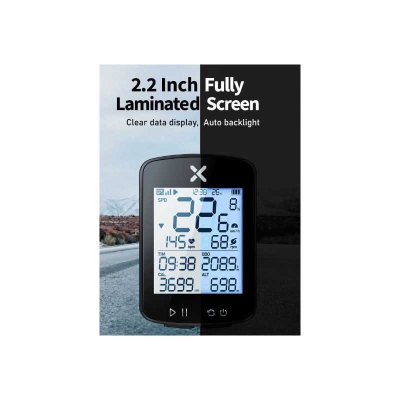 Oplev XOSS G+ G2 GPS cykelcomputer Cykeltrådløst speedometer med brugerdefineret display kadencesensor