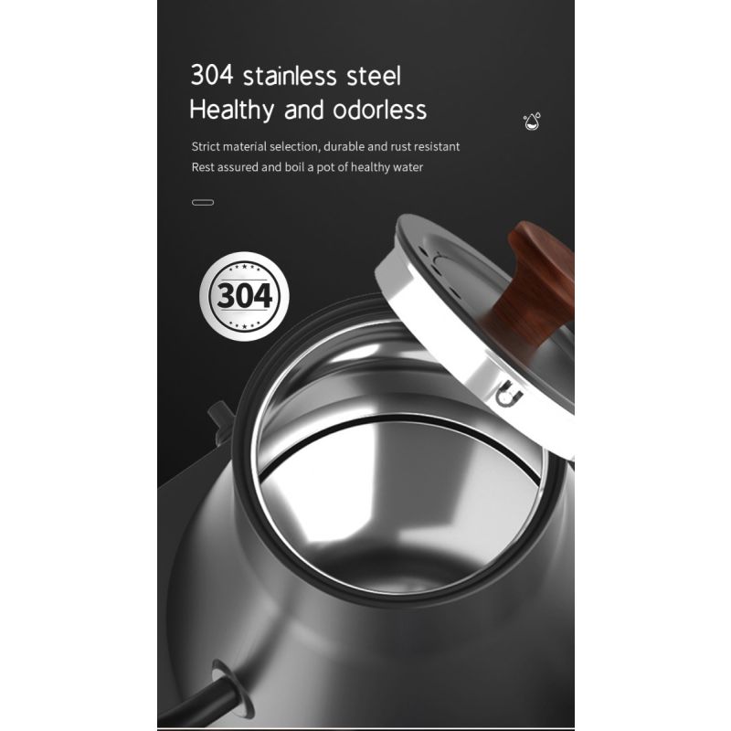 Elektrisk svanehals-kedel med realtids temperaturkontrol hurtig opvarmning præcis hældning sikkert design