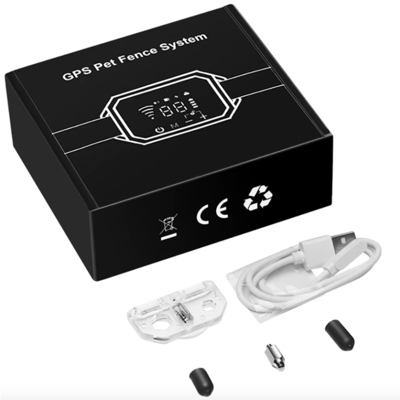 Revolutionerende GPS trådløst hundehegn genopladeligt med rækkevidde 100-3300 ft justerbar advarselsstyrke