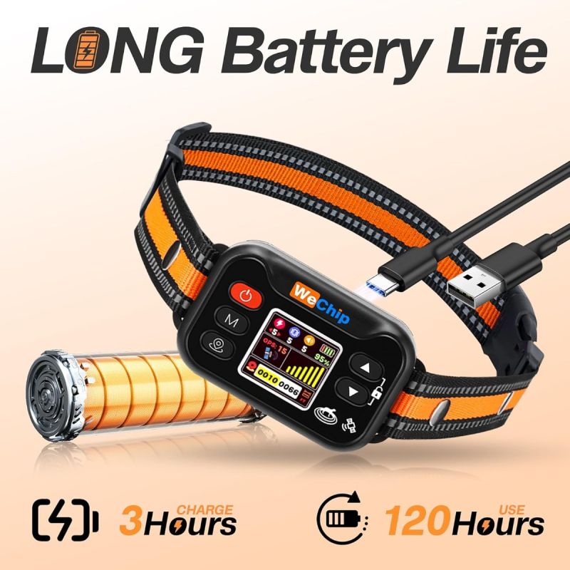 GPS Trådløst Hundhegn & Trådløst Hundehalsbånd - Anti-Gø, Vandtæt & Genopladeligt. Ingen Abonnement!