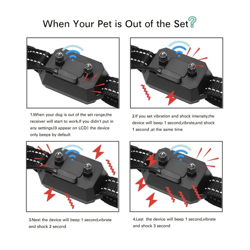 GPS trådløst hundehegn med 3280 fod rækkevidde udendørs kæledyrshegning og vandtæt hundetræningshalsbånd