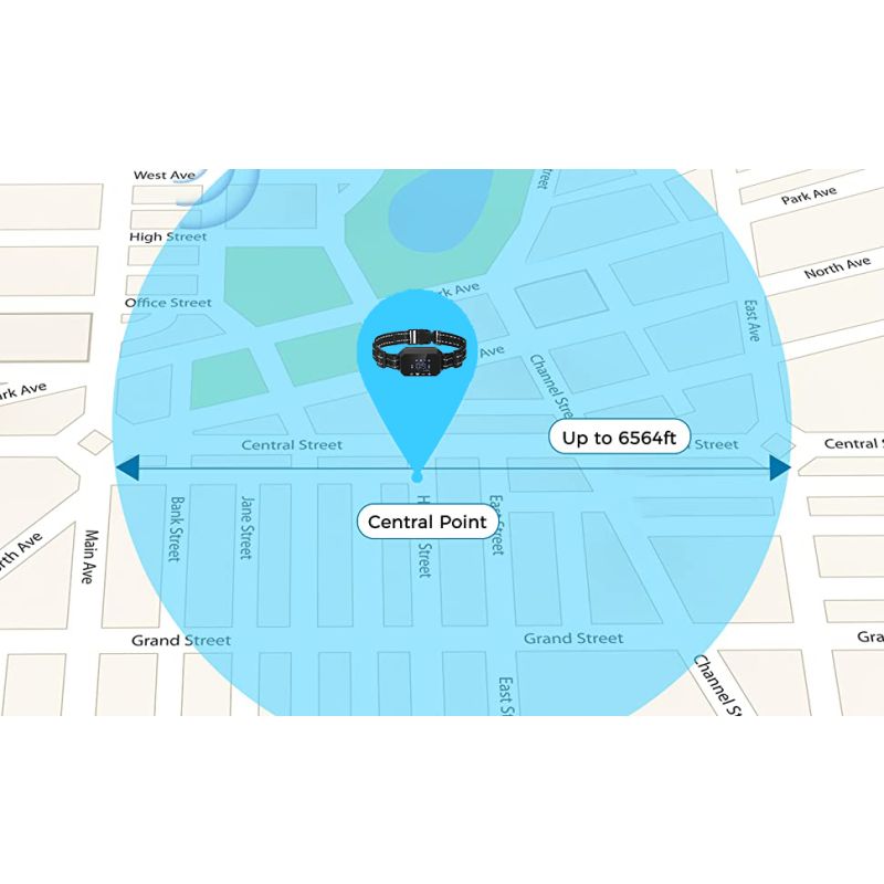 GPS trådløst hundehegn med 3280 fod rækkevidde udendørs kæledyrshegning og vandtæt hundetræningshalsbånd