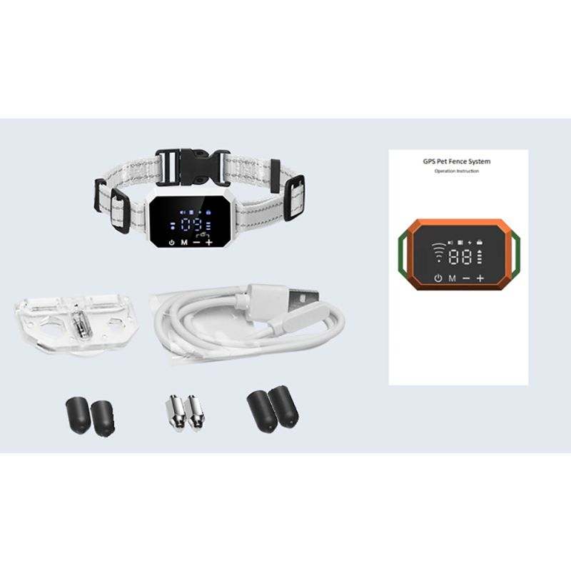 GPS trådløst hundehegn med 3280 fod rækkevidde udendørs kæledyrshegning og vandtæt hundetræningshalsbånd